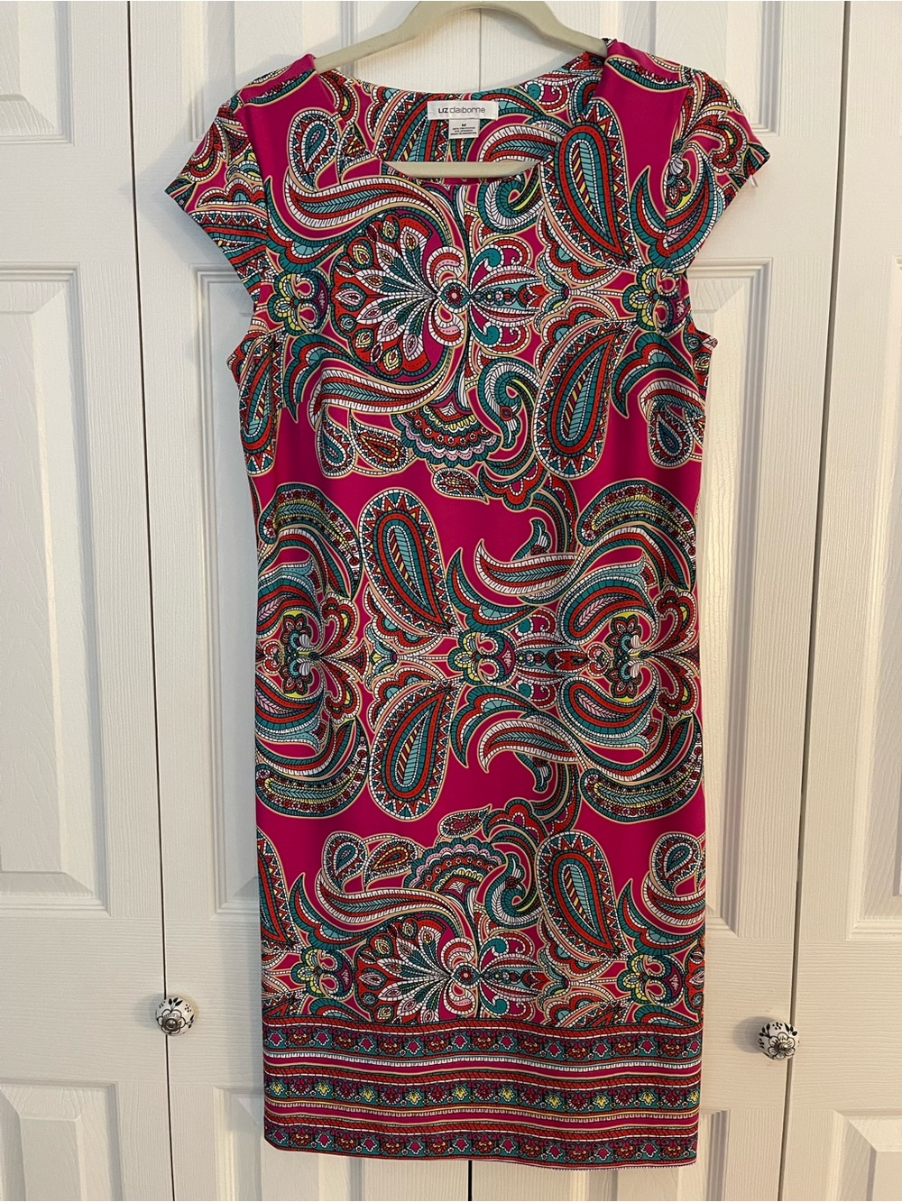 Liz Claiborne Fuchsia Paisley Dress